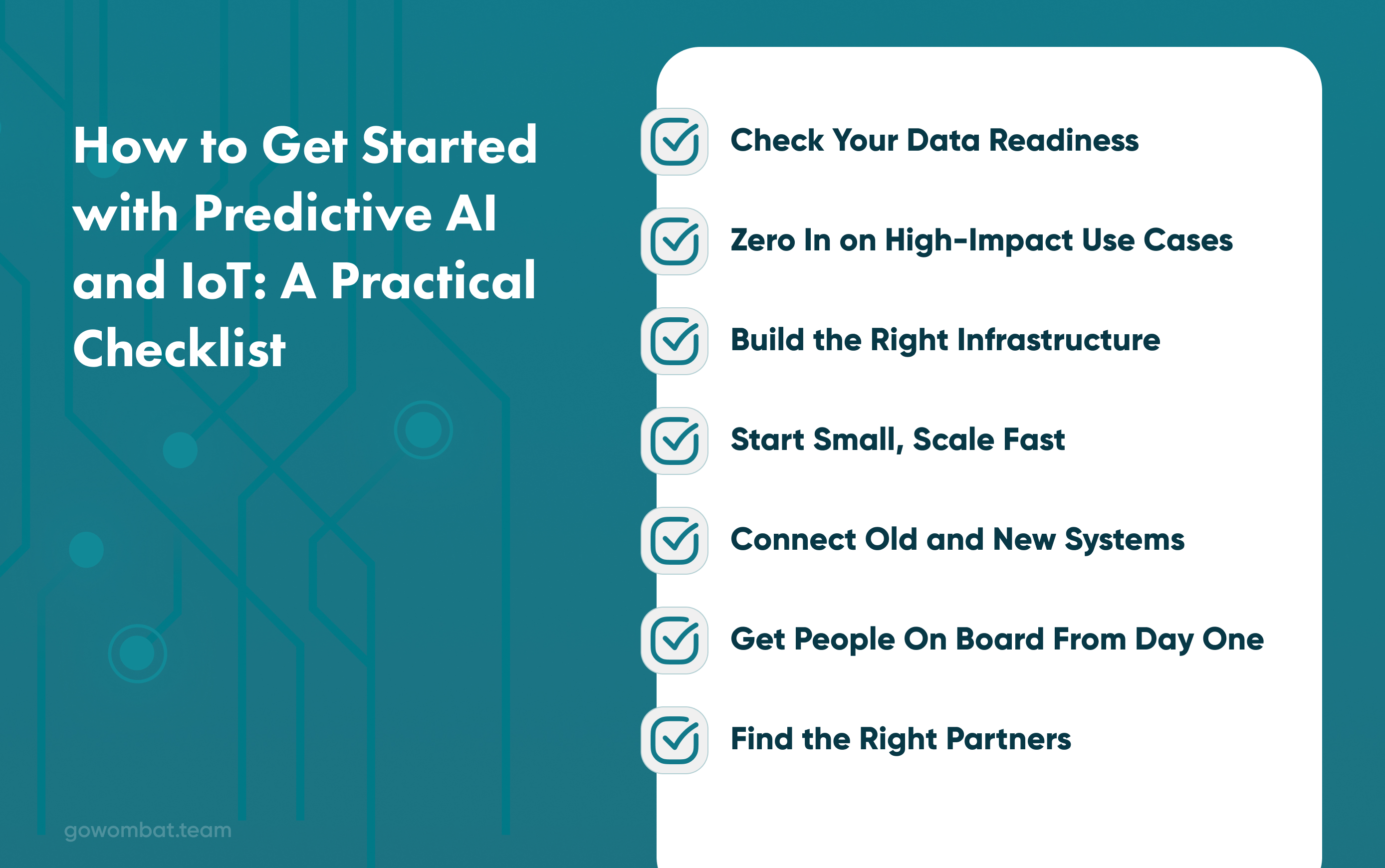 How To Get Started with Predictive AI and IoT: a Practical Checklist