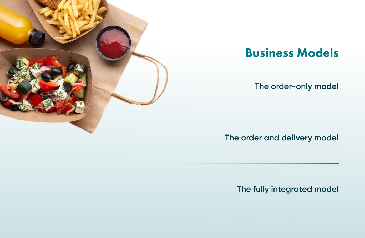An outline of some online Food Delivery Business Models.