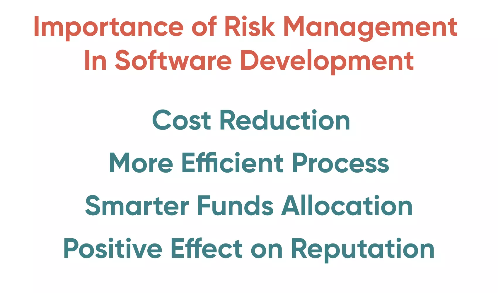 There are many reasons for integrating Risk Management, as there are many benefits.