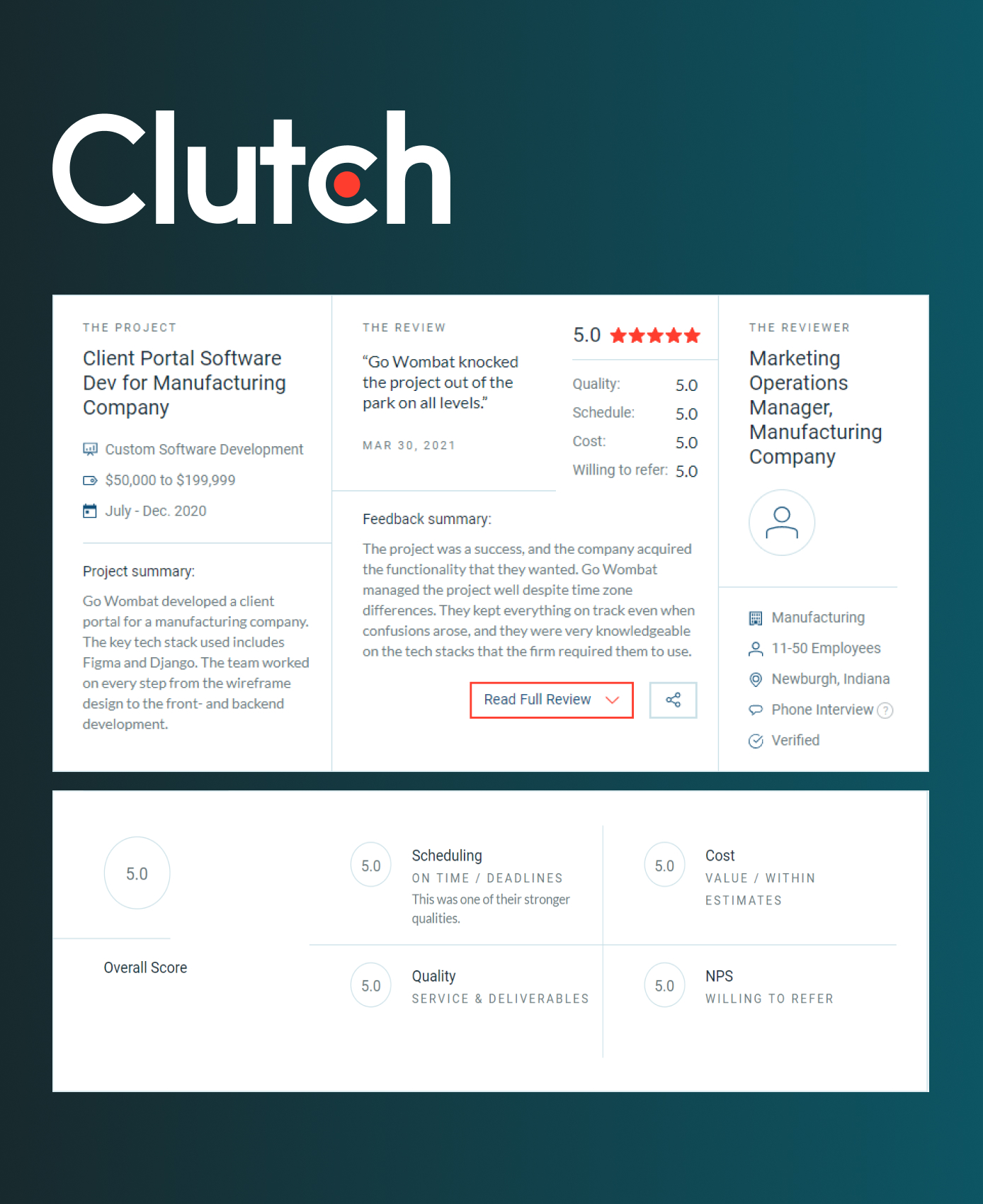 A look at some of the positive feedback from clients can be found on sites such as Clutch. These are all worth reading as they give an honest opinion.